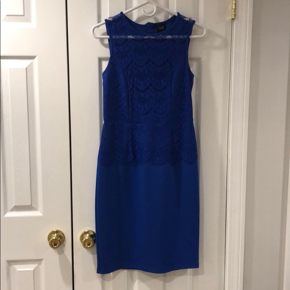 Saks Fifth Avenue BLACK LABEL Blue Dress